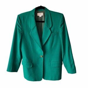 Talbots Vintage Green Blazer 8P
